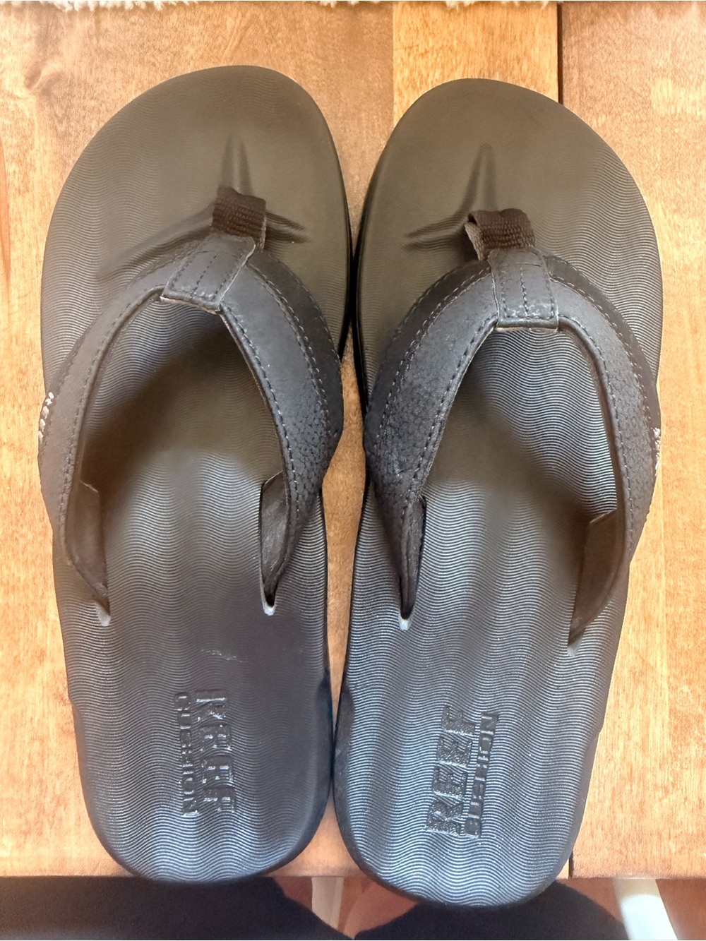 Reef Men's Black Flip Flop Sandals